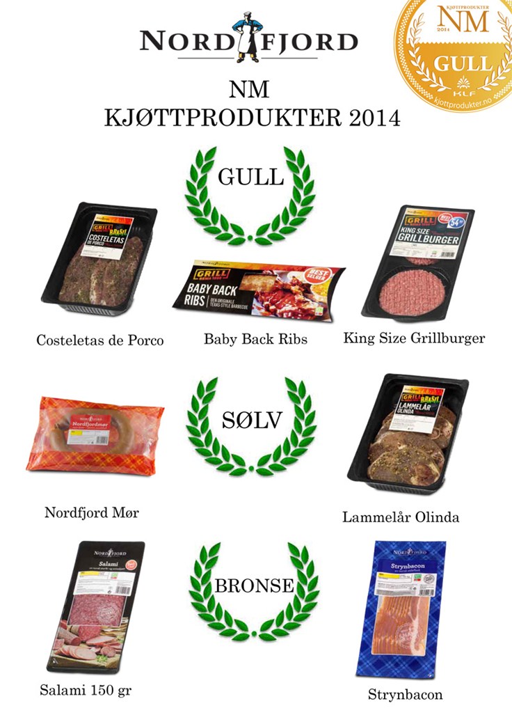 Mange priser til Nordfjord i NM Kjøttprodukter