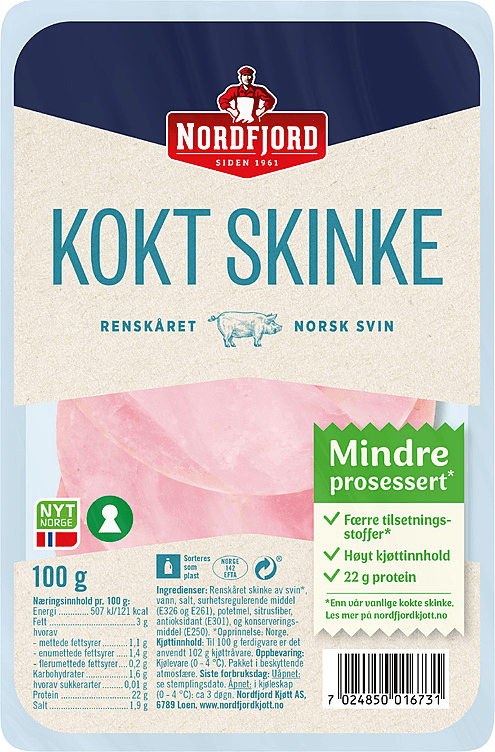 Nordfjord Kokt Skinke 100 g