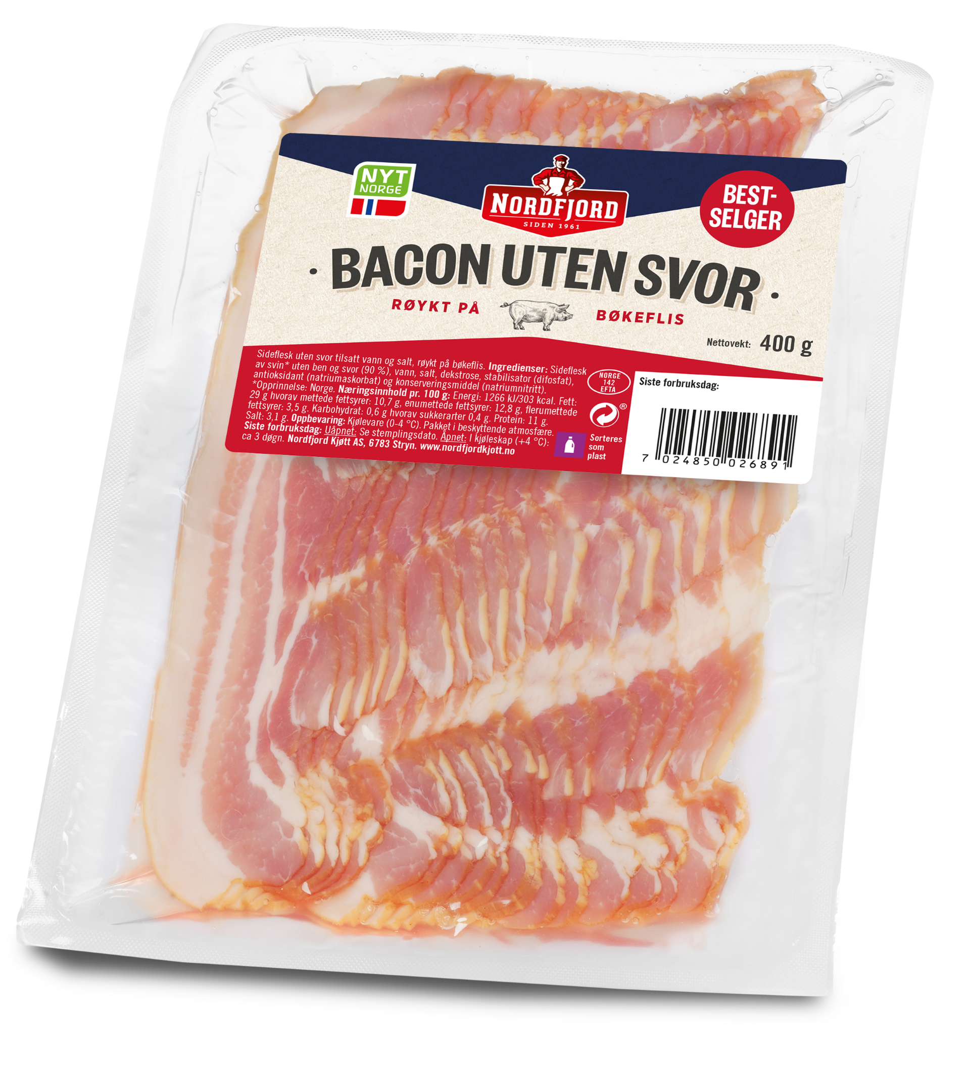 Bacon uten svor stor