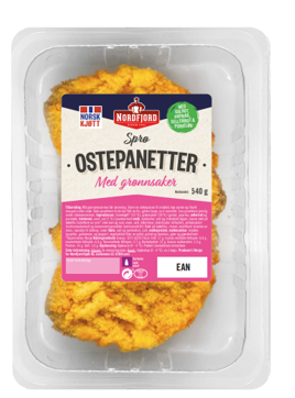 Ostepanetter med grønnsaker