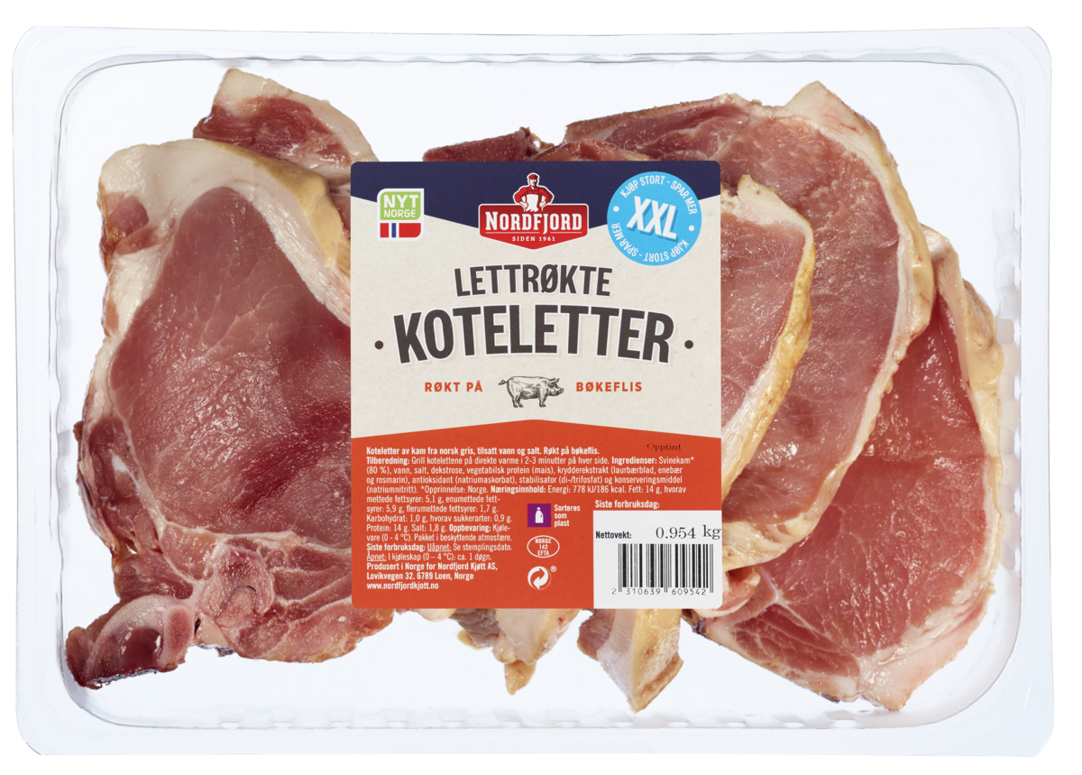 Letterøkte koteletter XXL