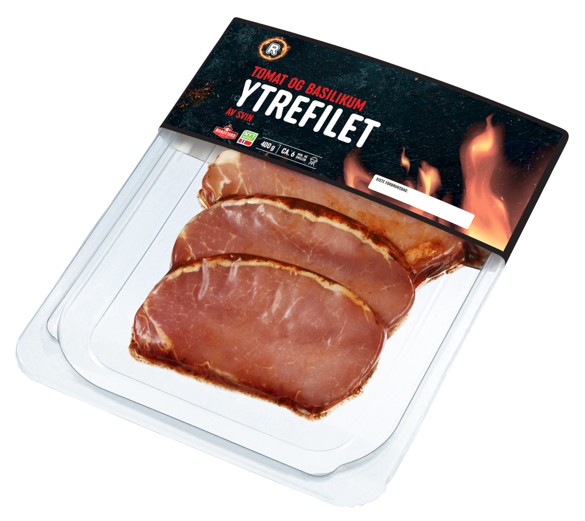 Tomat basilikum ytrefilet svin