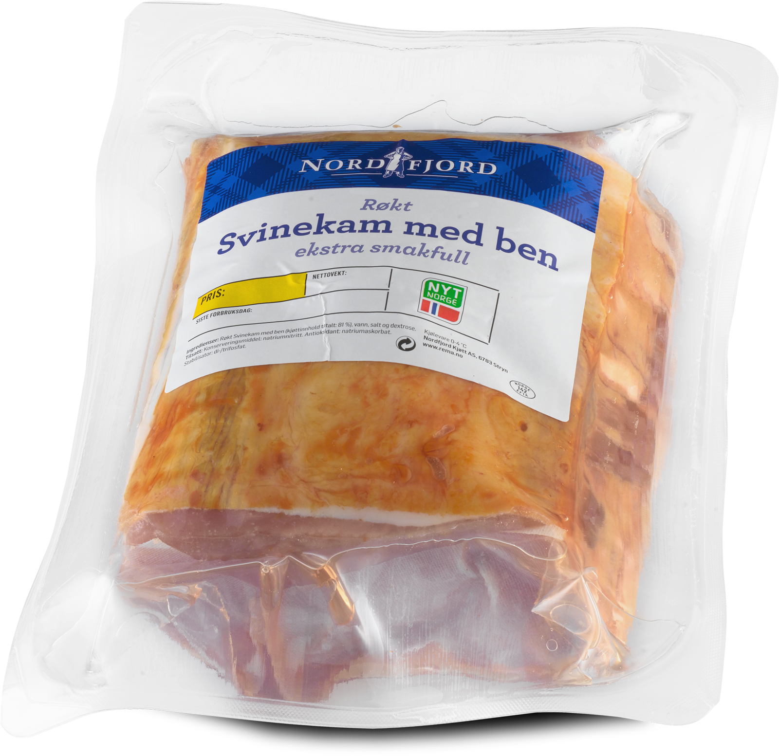 Røkt svinekam med ben